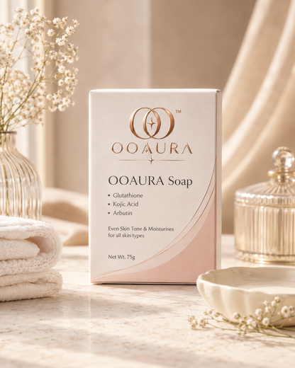 OOAURA Brightening Soap 75g | Glutathione, Kojic Acid & Arbutin