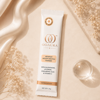 OOAURA Glutathione Mouth Melting Sachets with Vitamin C, Vitamin E & Hyaluronic Acid | 15 Sachets