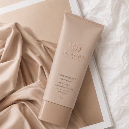 OOAURA Tinted Sunscreen 50 g with Vitamin E | Lightweight Daily Face Sunscreen