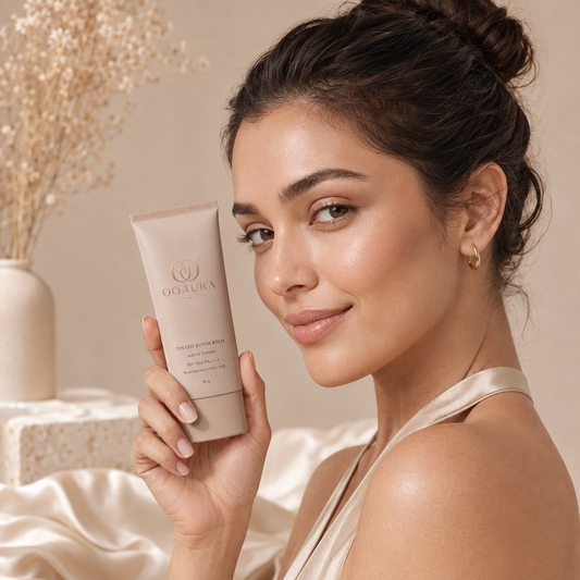 OOAURA Tinted Sunscreen 50 g with Vitamin E | Lightweight Daily Face Sunscreen