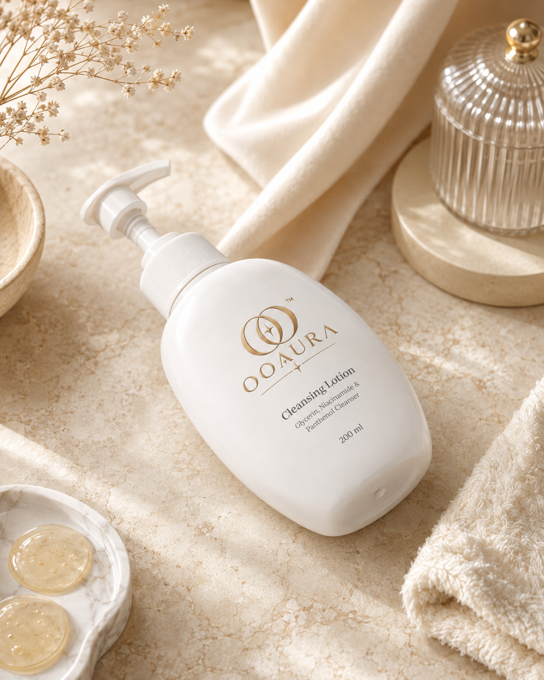 OOAURA Cleansing Lotion 200ml | Glycerin, Niacinamide & Panthenol Cleanser