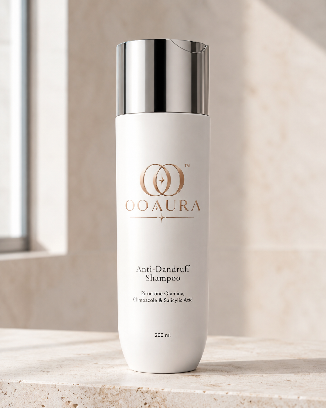OOAURA Anti-Dandruff Shampoo 200ml | Piroctone Olamine, Climbazole & Salicylic Acid