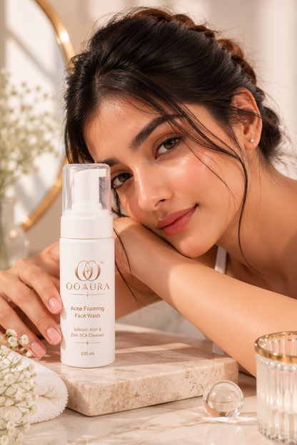 OOAURA Acne Foaming Face Wash 100ml | Salicylic Acid & Zinc PCA Cleanser